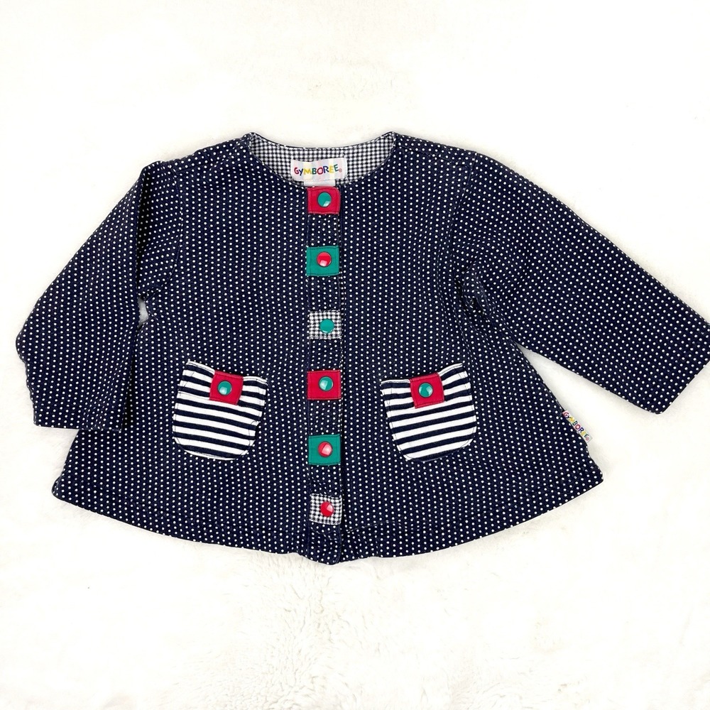 Vintage 90s Gymboree Top Jacket XSmall Girl Rainbow Tag